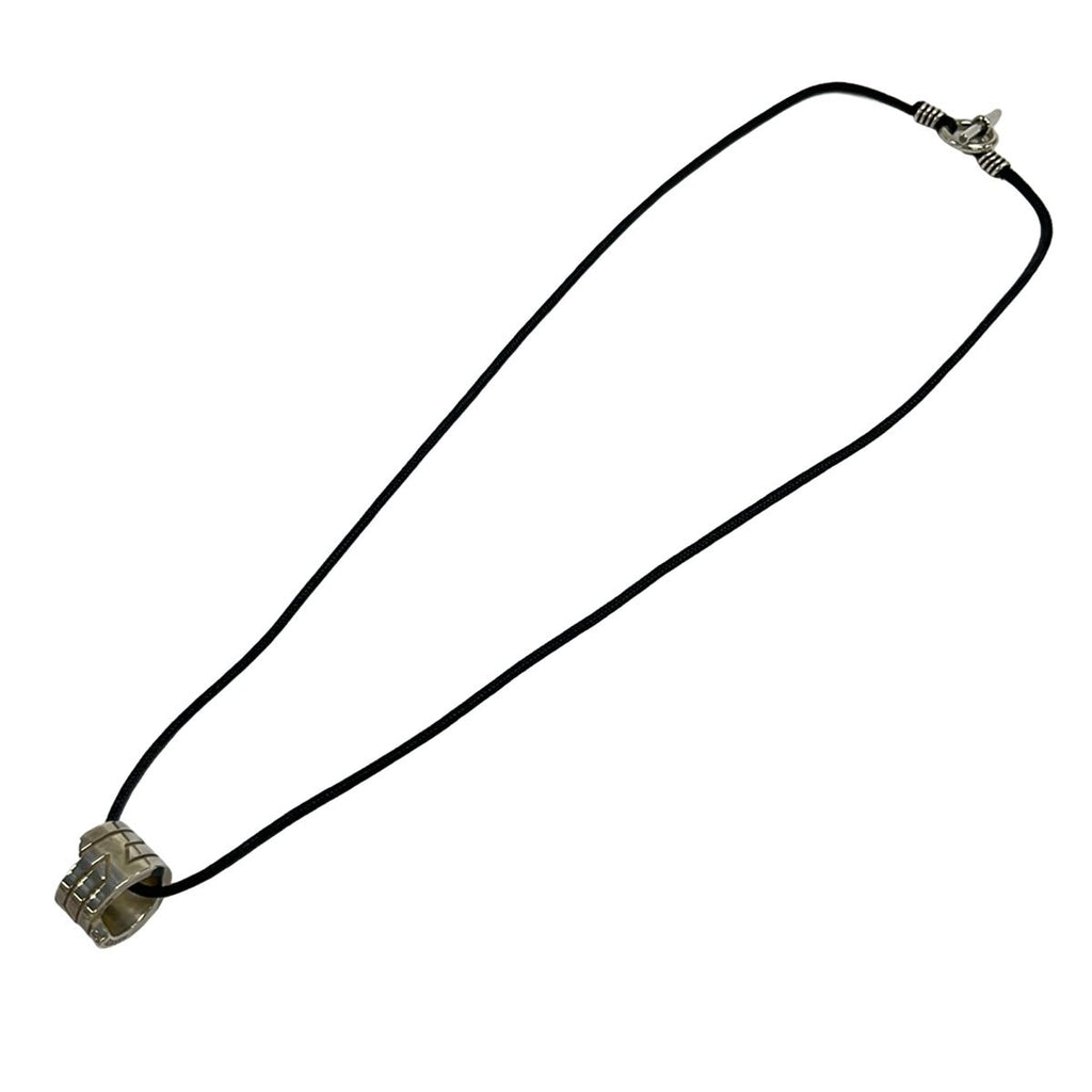 Hermes Necklace Moubouche Glenan Silver Black — view 2