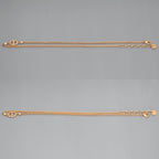 Dior CD Navy Necklace Around the 40.5 cm Crystal Pink Gold metal CD Signature — view 3