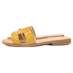 Hermes Oran Patent Sandals — view 2