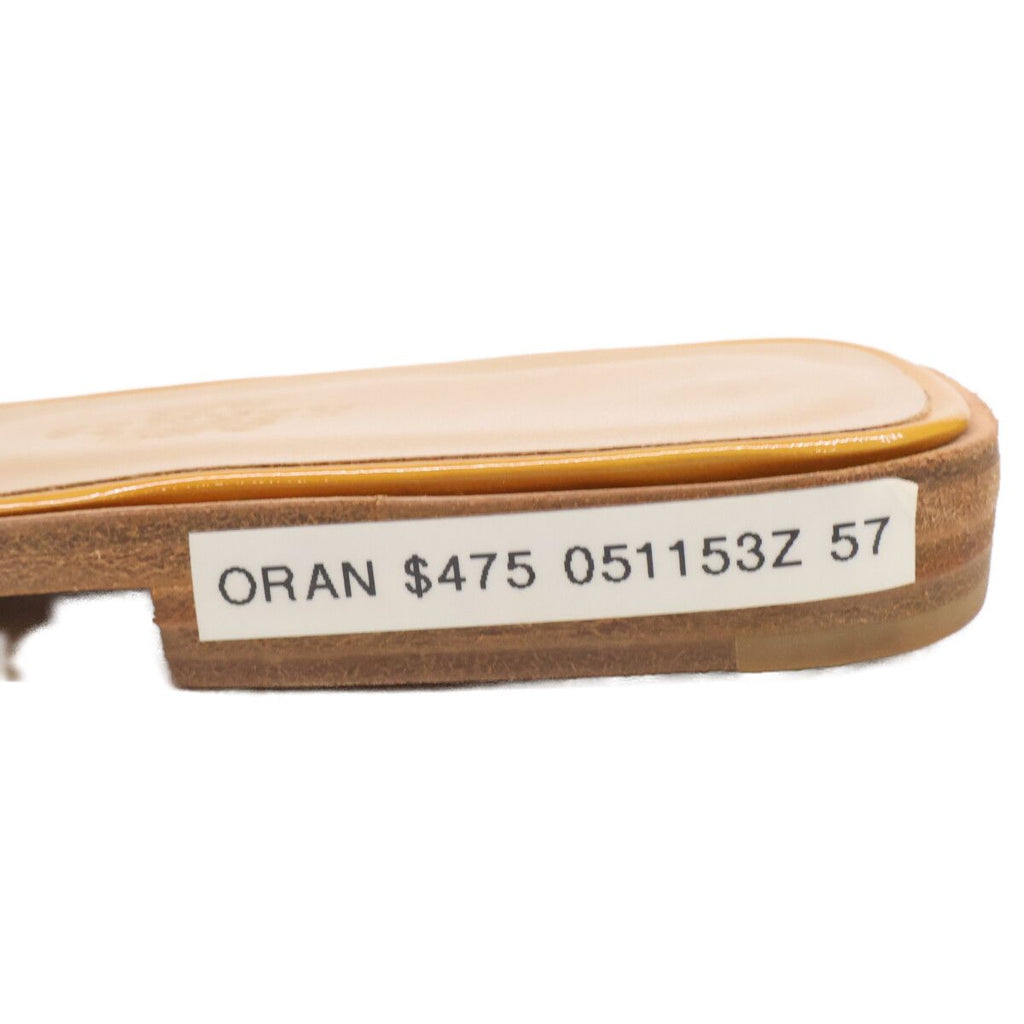 Hermes Oran Patent Sandals — view 7