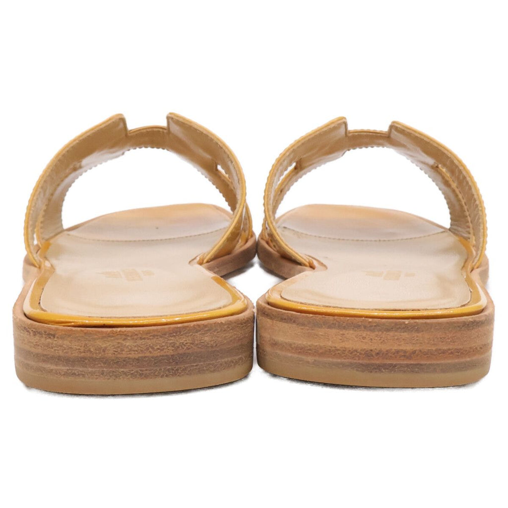 Hermes Oran Patent Sandals — view 3