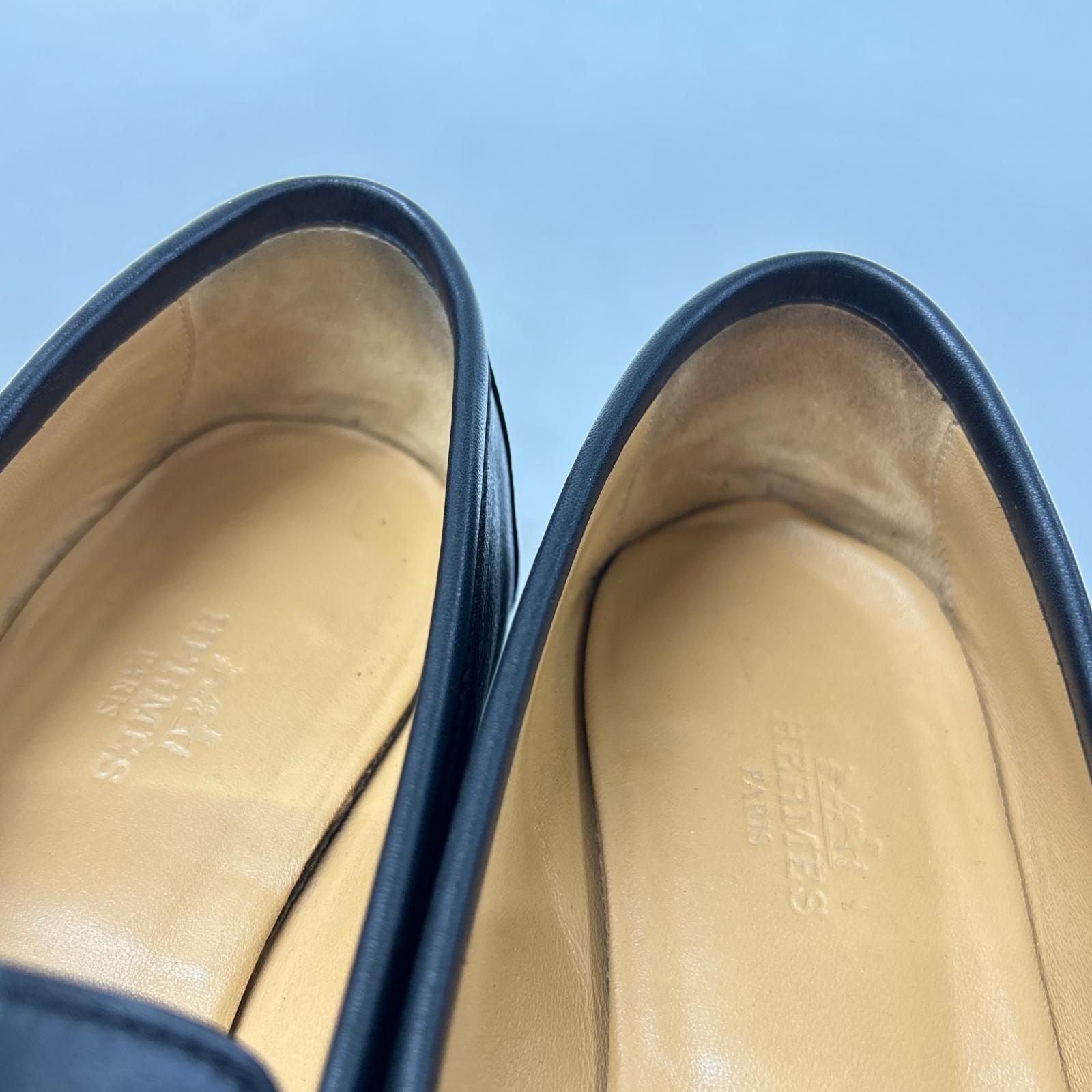 Hermes Leather Loafers — view 9