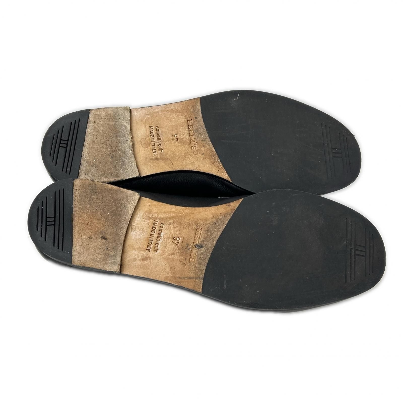 Hermes Leather Loafers — view 6