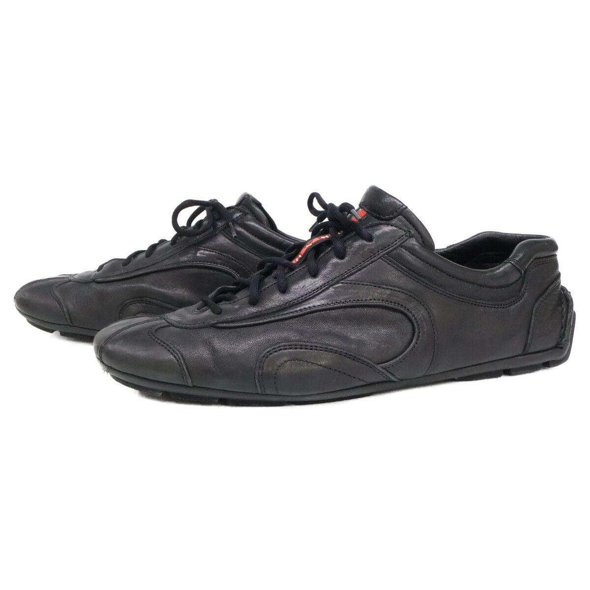 Prada Sports Montecarlo Leather Low Cut Sneakers 10