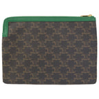Celine Triomphe Logo Print Clutch — view 2