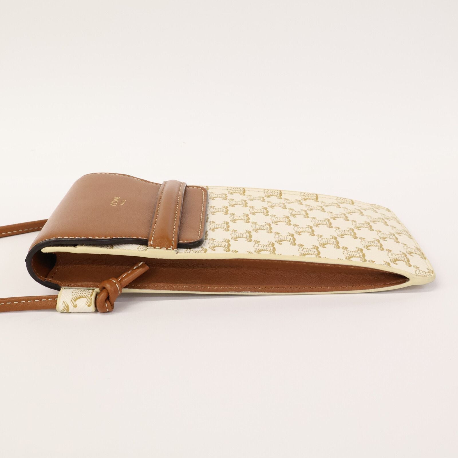 Celine Triomphe Pouch Brown — view 5