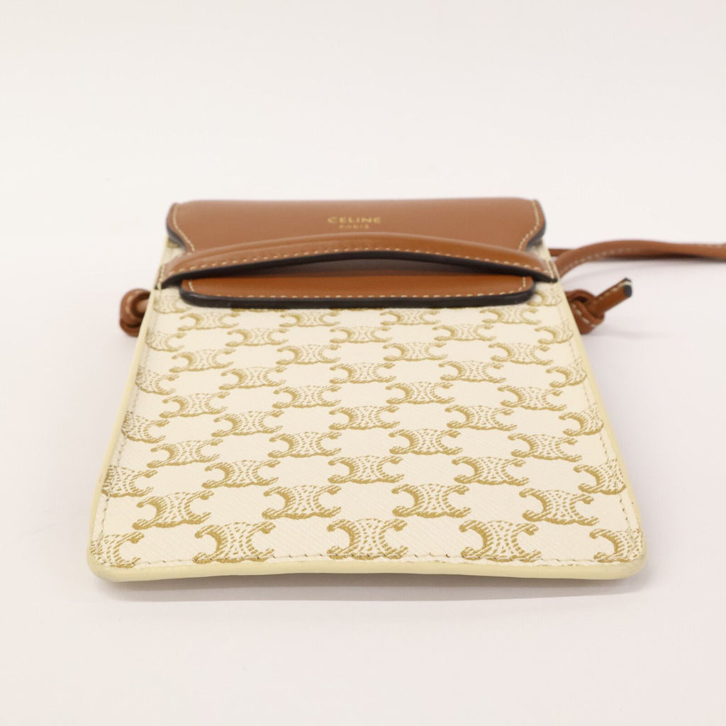 Celine Triomphe Pouch Brown — view 4