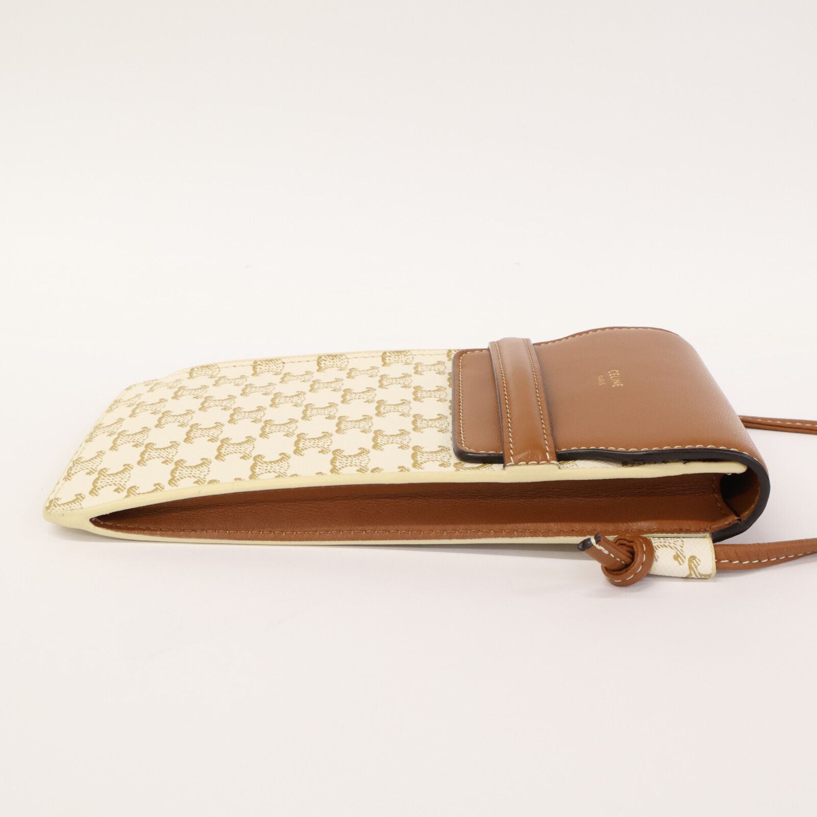 Celine Triomphe Pouch Brown — view 3