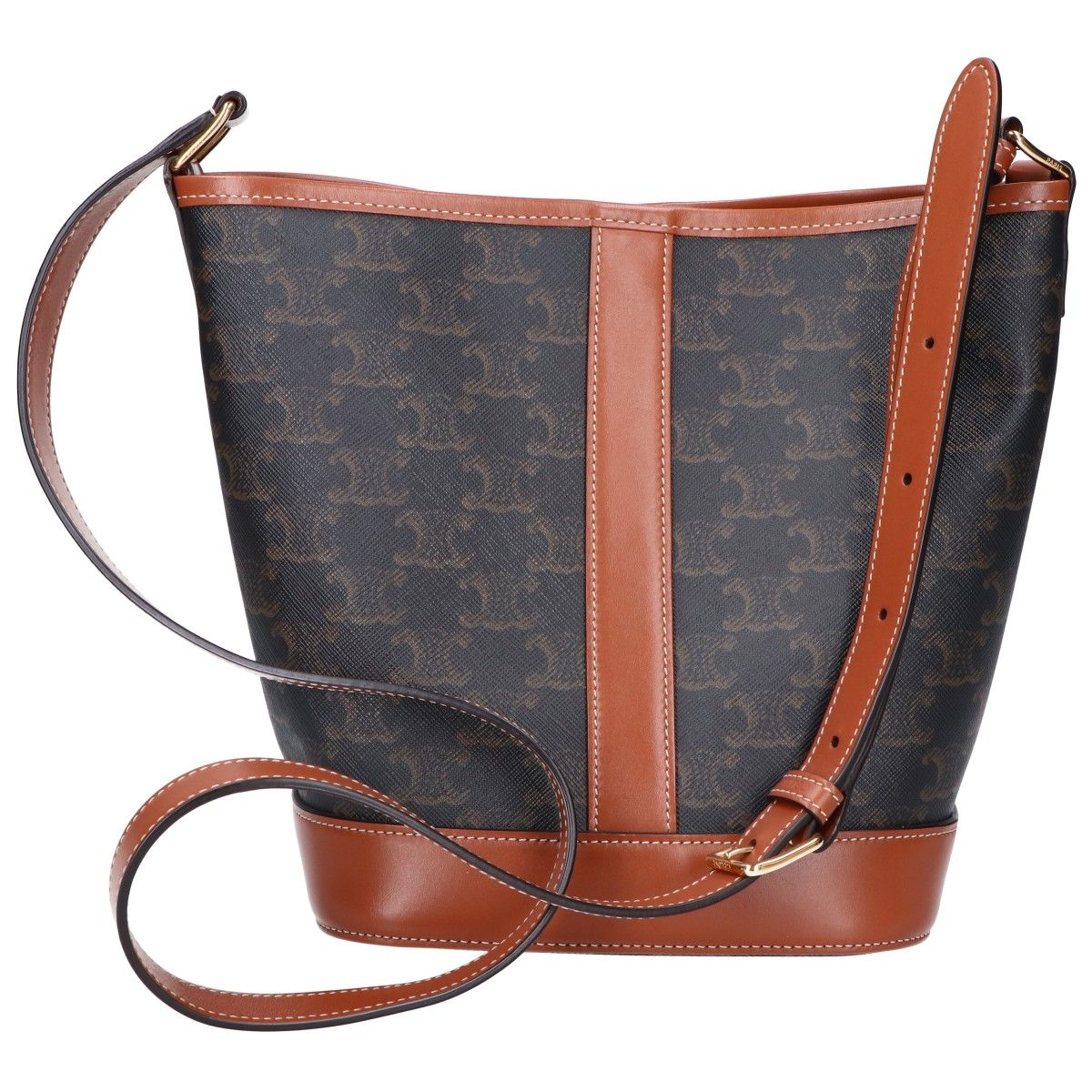 Celine Made Triomphe le Bucket Calfskin Shoulder — view 3