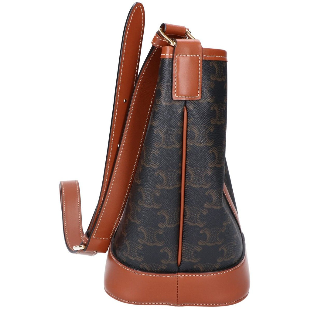 Celine Made Triomphe le Bucket Calfskin Shoulder — view 4
