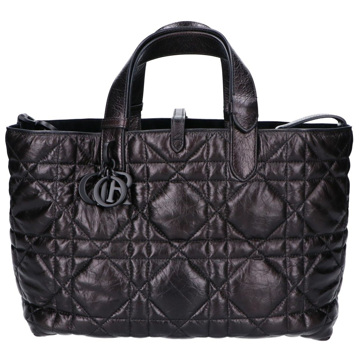 Dior Black Cannage Calfskin Toujours — view 3