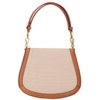 Saint Laurent Paris Sanro Lampari Beige Brown Canvas Metal Cassandralogo — view 3
