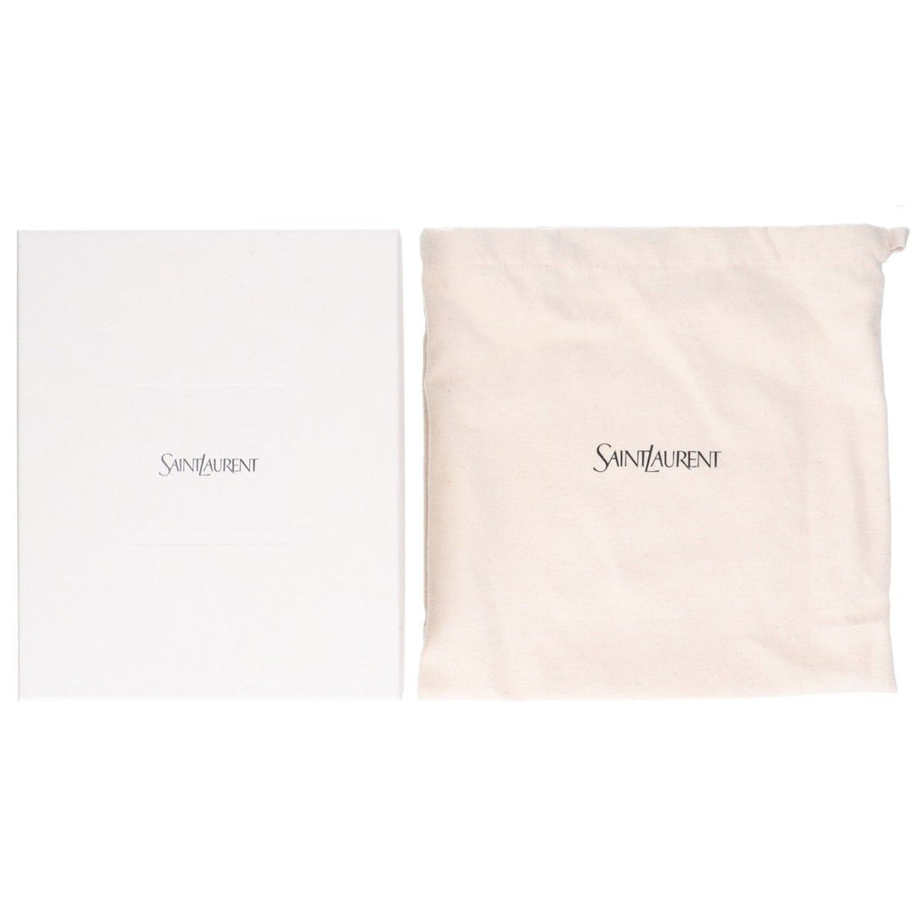 Saint Laurent Paris Sanro Lampari Beige Brown Canvas Metal Cassandralogo — view 8