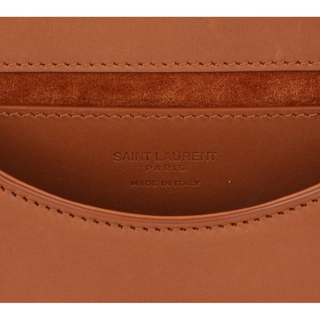 Saint Laurent Paris Sanro Lampari Beige Brown Canvas Metal Cassandralogo — view 7