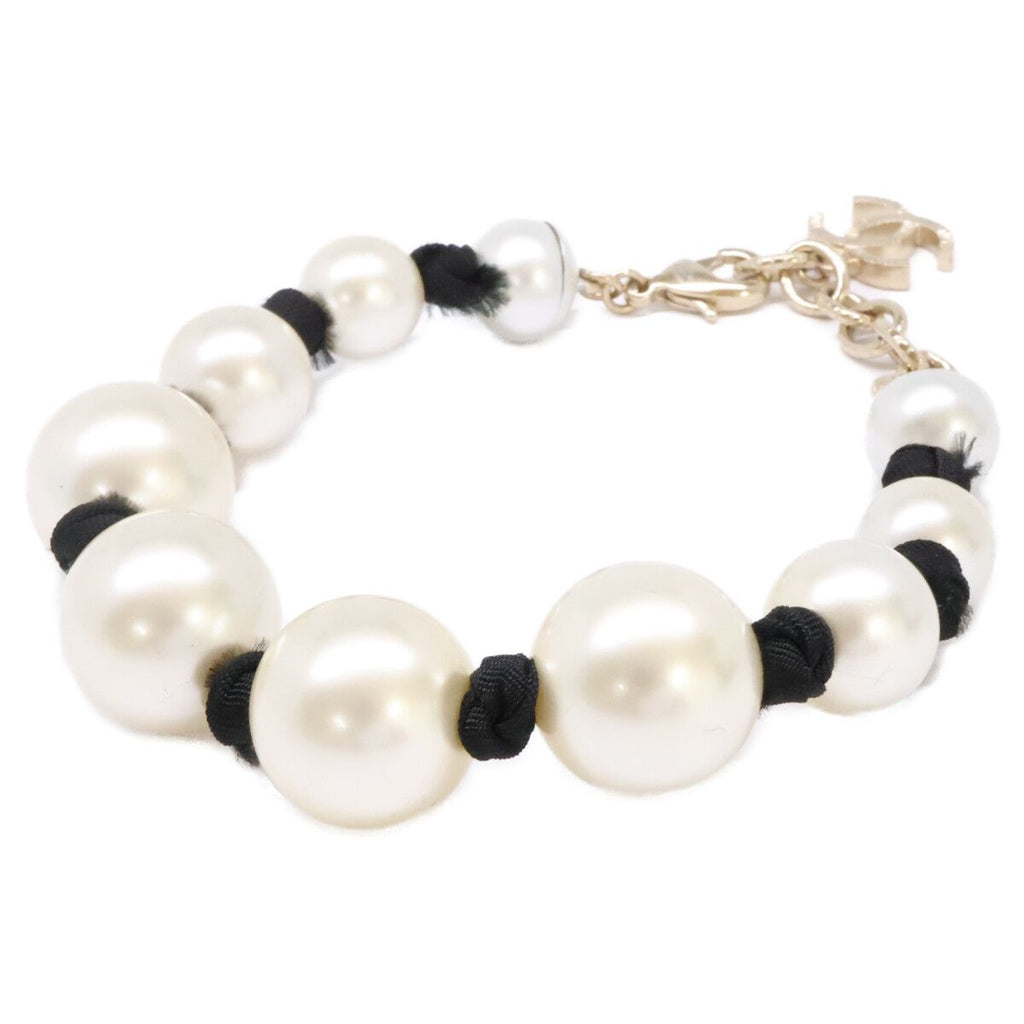 Chanel Pearl CC Logo Bracelet