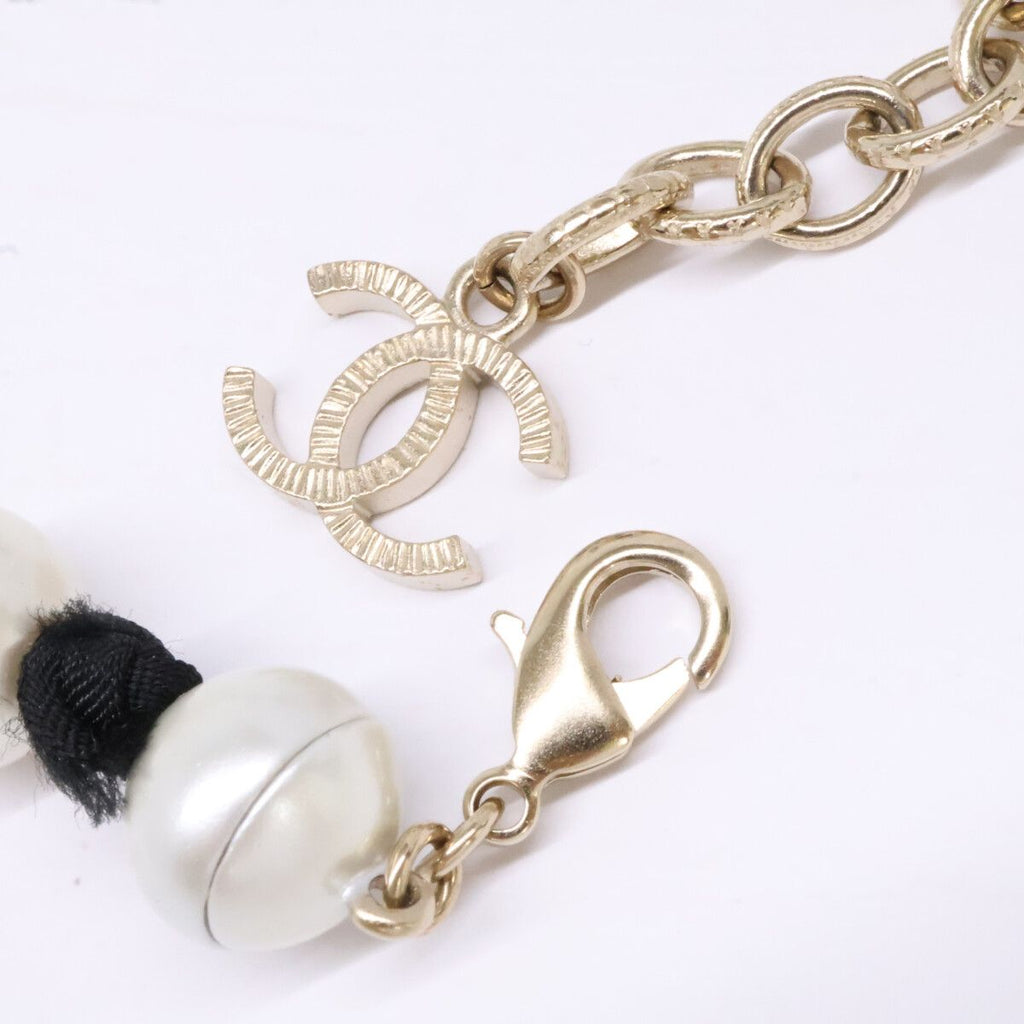 Chanel Pearl CC Logo Bracelet — view 6