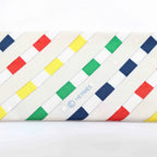 Hermes white: Twilly Scarf Buckle Bouclerie Moderne Gray Multicolor Silk — view 7