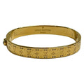 Louis Vuitton Bangle M Rigid Bracelet Nanogram Strass Gold Clear