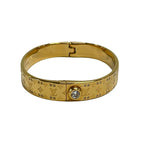 Louis Vuitton Bangle M Rigid Bracelet Nanogram Strass Gold Clear — view 2