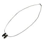 Hermes Necklace Pop Silver Black — view 2