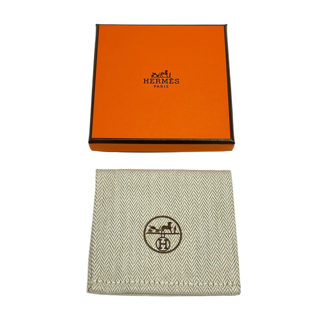 Hermes Brooch Chaine D'ancre Leather Gold Dark Brown — view 5
