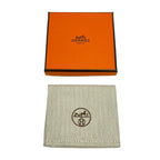 Hermes Brooch Chaine D'ancre Leather Gold Dark Brown — view 5