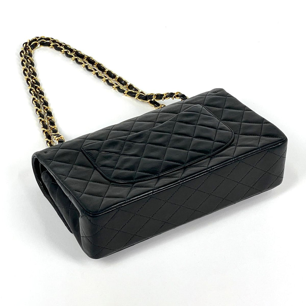 Chanel Quilted Double Flap Chain Shoulder Bag CC Logo Leather — view 2