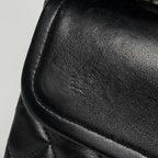 Chanel Quilted Double Flap Chain Shoulder Bag CC Logo Leather — view 6