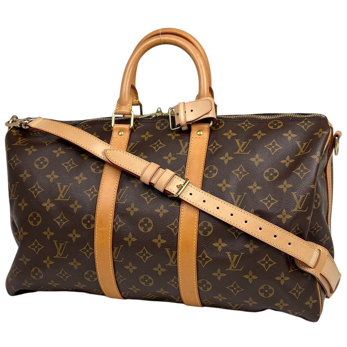 Louis Vuitton Keepall Bandouliere 45 2-Way Boston Bag Monogram Brown