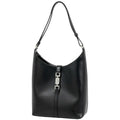 Gucci Jackie Line Shoulder Bag Leather Black