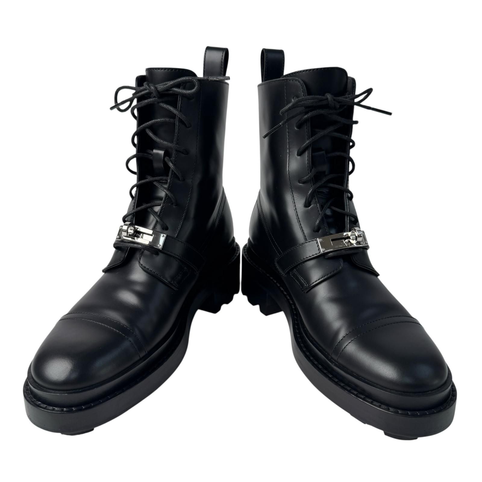 Hermes Funk Kelly Boots 35 Leather Black — view 5