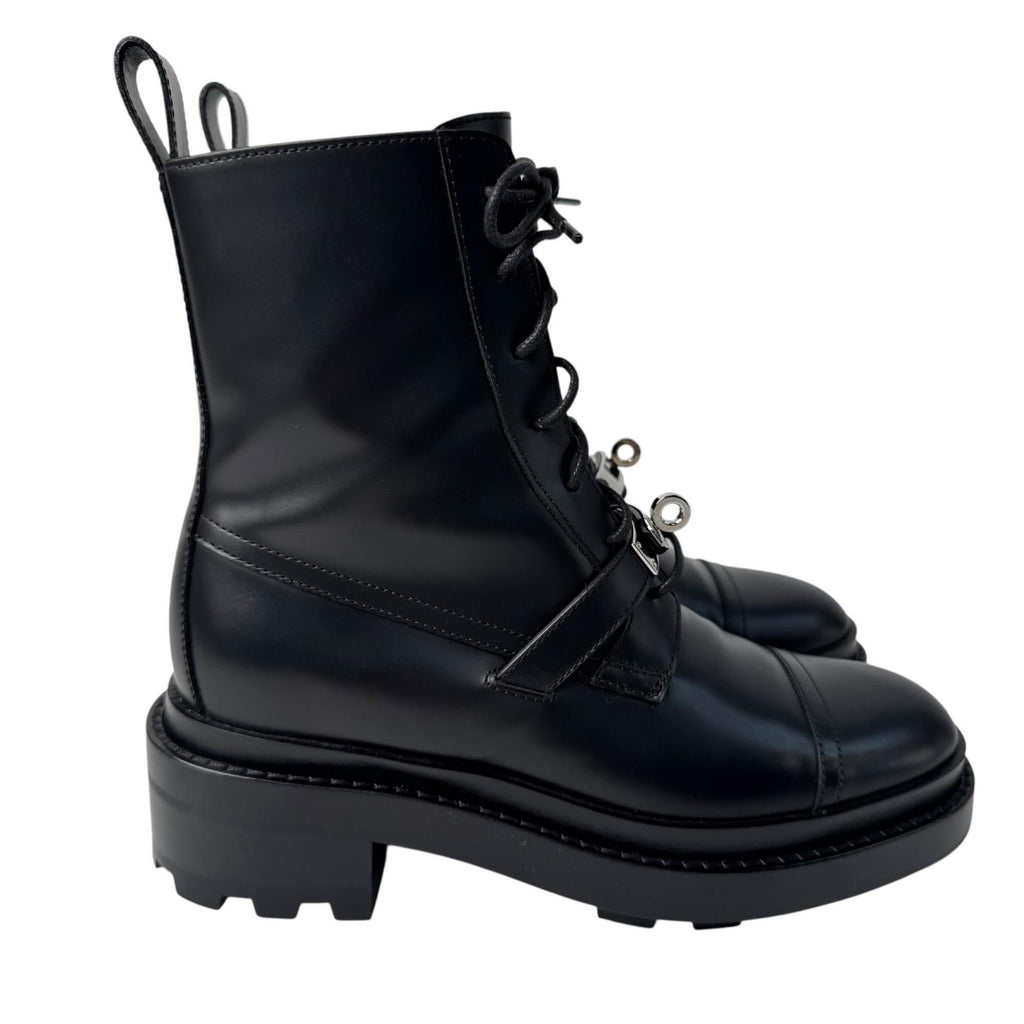Hermes Funk Kelly Boots 35 Leather Black — view 3