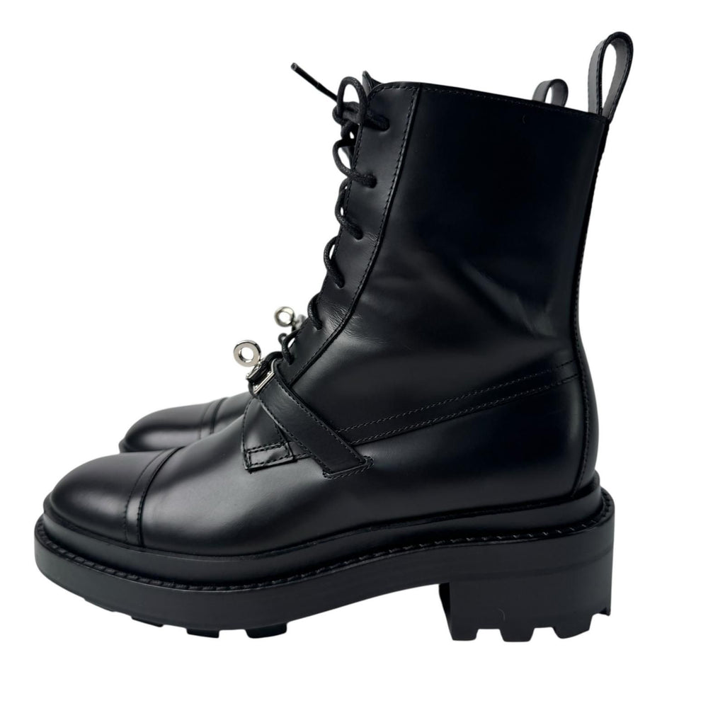 Hermes Funk Kelly Boots 35 Leather Black — view 2