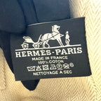 Hermes Brid-a-brac PM Pouch Canvas Orange Handbag Silver — view 4