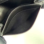 Dior Oblique Jacquard Leather Canvas Navy Black Card Case Silver — view 6
