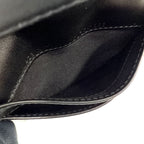Dior Oblique Jacquard Leather Canvas Navy Black Card Case Silver — view 7