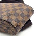 Louis Vuitton Damier Geronimos Leather Brown Belt Bag Gold — view 6