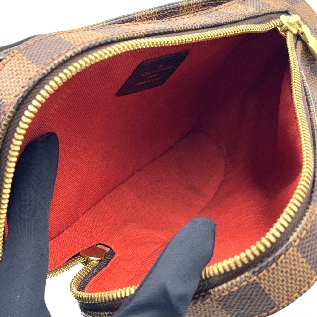 Louis Vuitton Damier Geronimos Leather Brown Belt Bag Gold — view 3