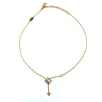 Louis Vuitton LV Flower Glam Metal Gold Necklace — view 3