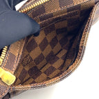 Louis Vuitton Damier Geronimos Leather Brown Belt Bag Gold — view 7