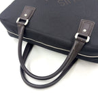 Louis Vuitton Yak Damier Geant Noir Leather Nylon Black Business Bag Silver — view 6