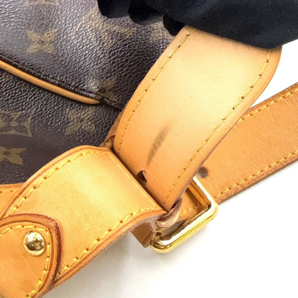 Louis Vuitton Galleria PM Monogram Leather Brown Light Shoulder Bag Gold — view 7
