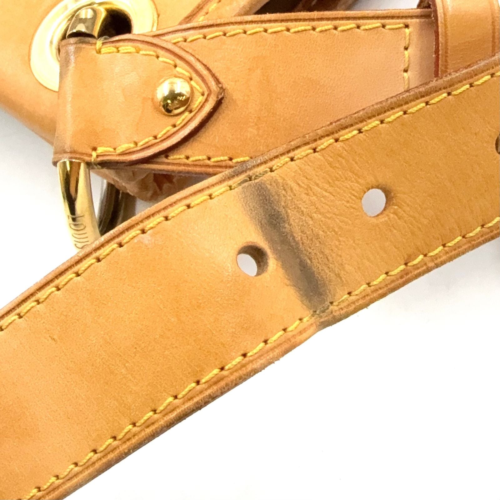Louis Vuitton Galleria PM Monogram Leather Brown Light Shoulder Bag Gold — view 6