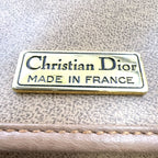Dior CD Logo Leather Light Brown Shoulder Bag Gold — view 4