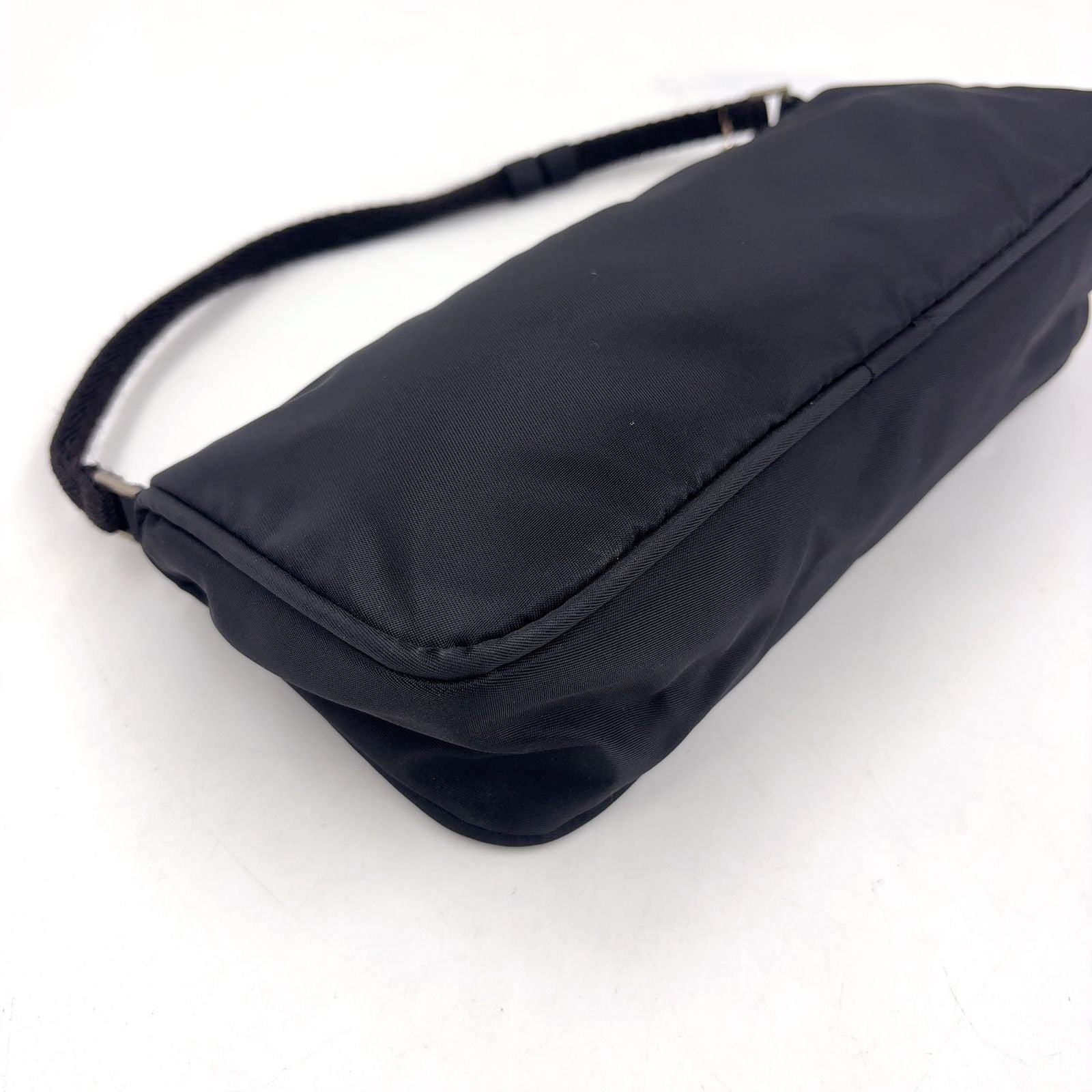 Prada Nylon Black Handbag Silver — view 7