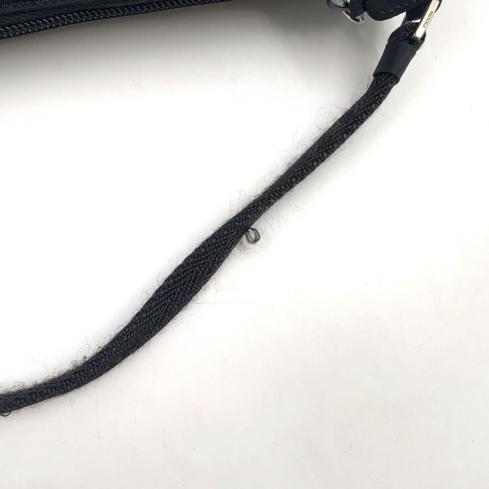Prada Nylon Black Handbag Silver — view 6
