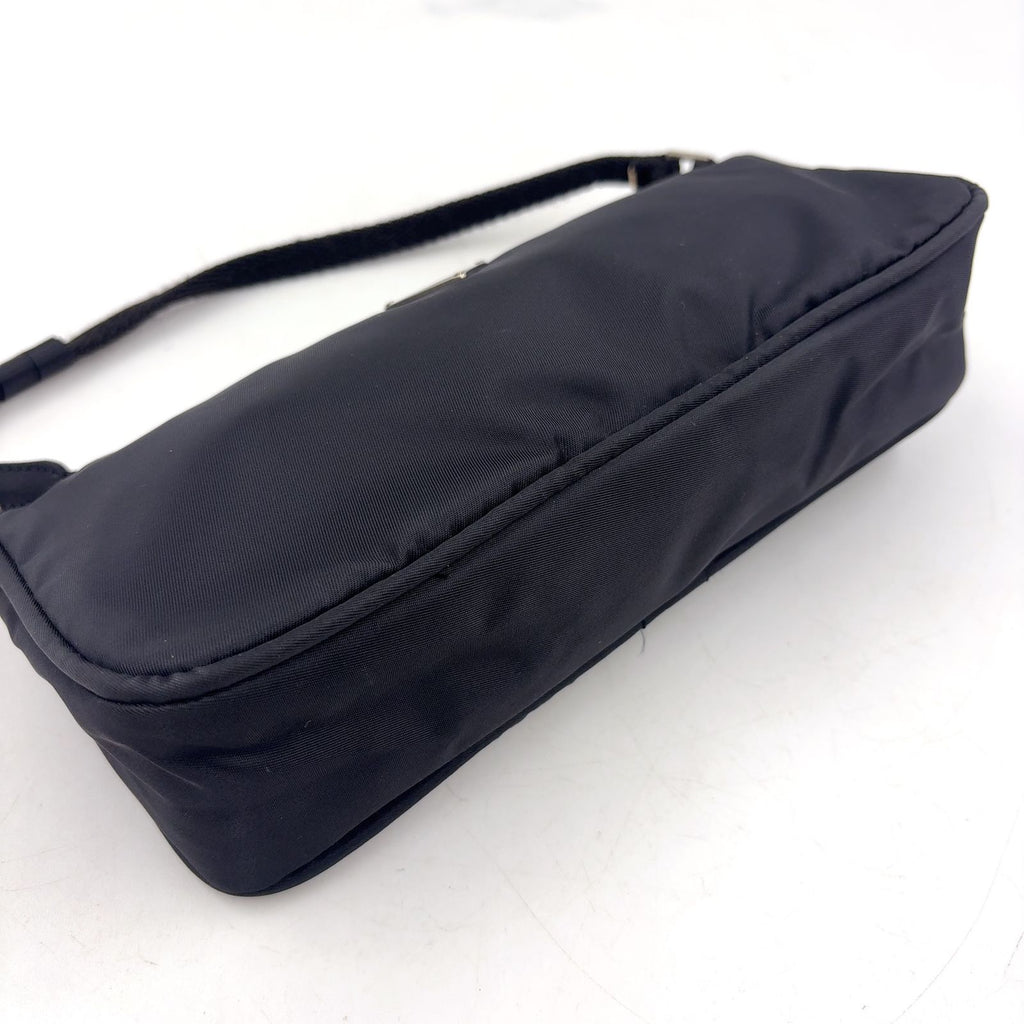 Prada Nylon Black Handbag Silver — view 9