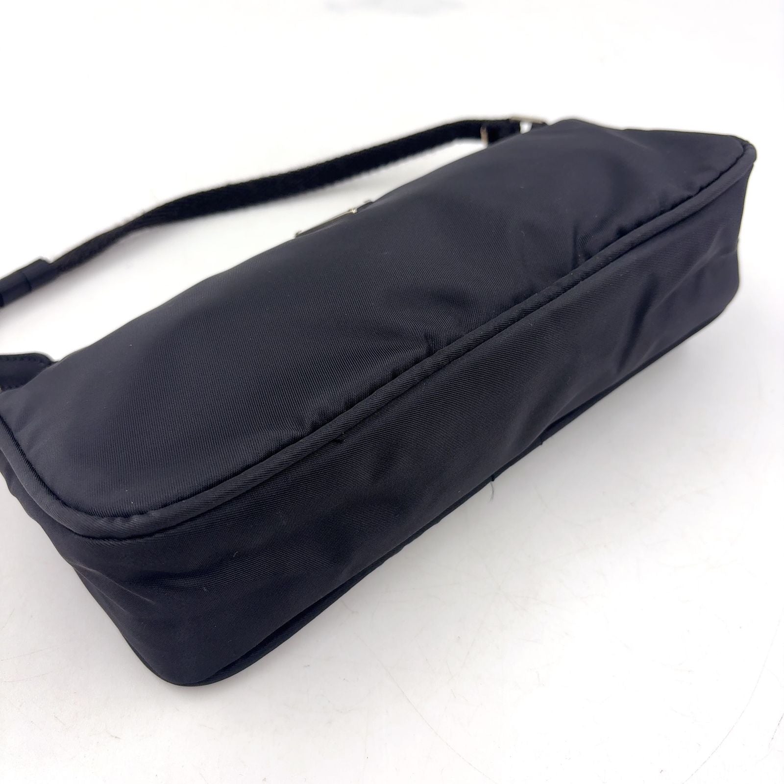 Prada Nylon Black Handbag Silver — view 9