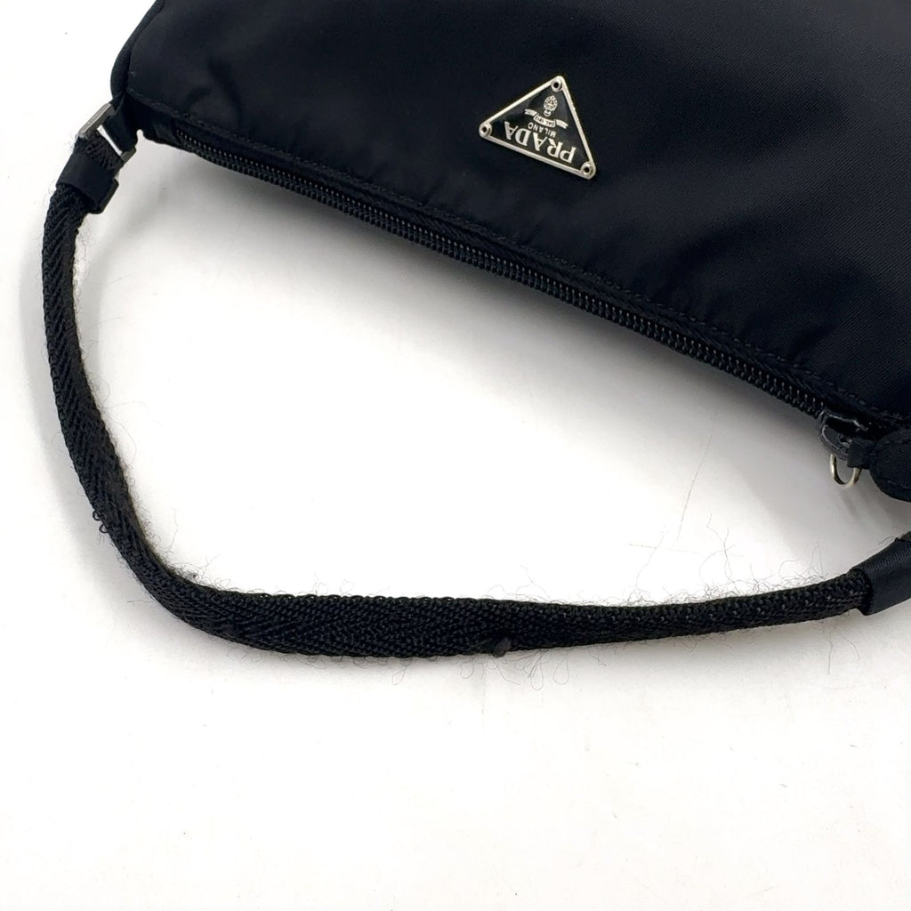Prada Nylon Black Handbag Silver — view 5
