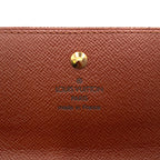 Louis Vuitton Porte Monet Billets Cult Cles Monogram Leather Brown Trifold — view 4